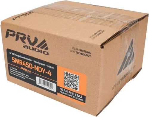 Vista 6 de PRV AUDIO 5MR450-NDY-4, Altavoz de rango medio de 5 pulgadas, imán de neodimio de gama alta, 4 ohmios, 450 vatios, altavoz de audio profesional