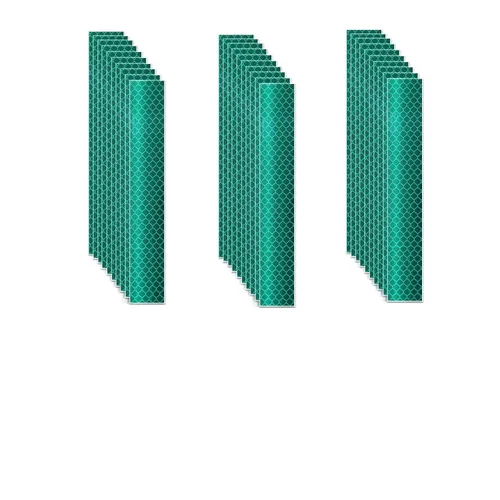 Vista 75 de Pegatinas reflectantes 1 pulgada de diámetro Redondas Reflectoras, Cinta adhesiva impermeable al aire libre de alta visibilidad (80 piezas)
