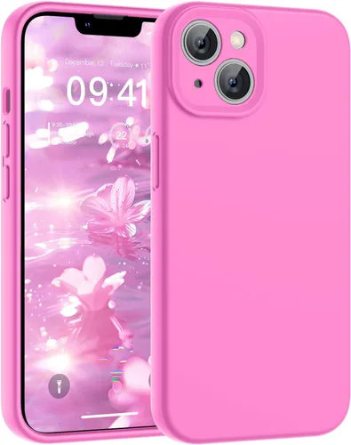 Vista 35 de SUPFINE - Funda diseñada para iPhone 12, silicona líquida premium con [forro de microfibra suave antiarañazos][protección de cámara mejorada], funda