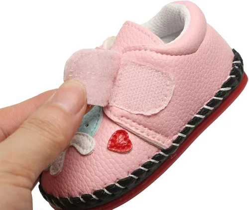 Vista 6 de HsdsBebe Zapatos deportivos de piel sintética para bebés, niños y niñas, con suela de goma, primeros pasos, zapatillas de cuna