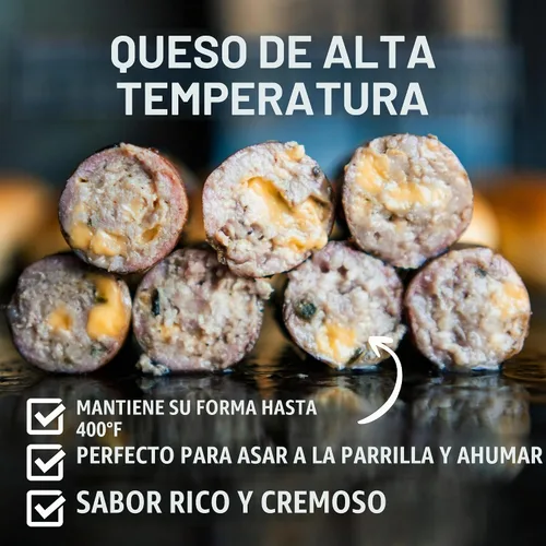 Vista 3 de Carniceros barbudos de queso cheddar de alta temperatura de 2.5 libras – Cubos de 1/4 de pulgada estables en almacenamiento para hasta 25 libras