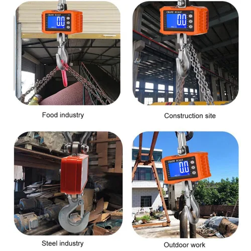 Vista 5 de Geevorks Báscula colgante digital portátil resistente para grúa, escala colgante digital de precisión industrial, 2,204.6 lbs (2204 libras)