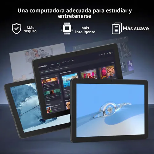 Vista 3 de Tableta Android 15 de 10 pulgadas, tabletas de 20 GB RAM 128 GB ROM 2 TB expandible, tableta PC con procesador Quad-Core de 2.0 Ghz con estuche
