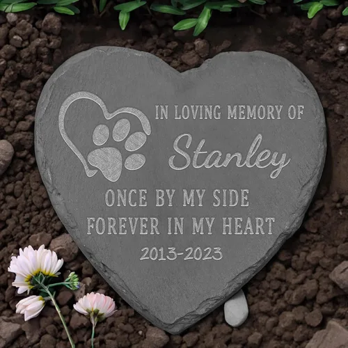Vista 10 de Piedras conmemorativas para mascotas para gatos, regalos para gatos por pérdida de gato, regalo de condolencia, regalo conmemorativo por duelo
