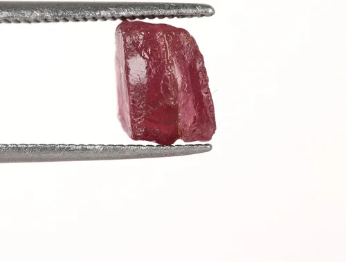Vista 3 de 5.70 ct Granate Rojo áspero natural crudo para curación, Piedra Preciosa Suelta Tamaño Pequeño Piedra Preciosa Certificado EGL