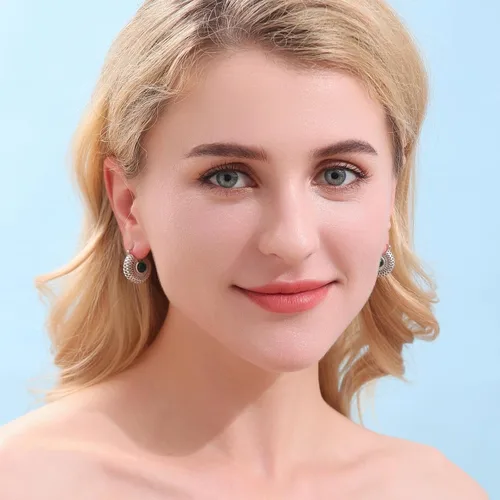Vista 3 de CZYJEW Aretes de aro de oro, mini aretes de aro, chapados en oro de 18 quilates o chapados en rodio, aretes de aro de circonita cúbica, aretes
