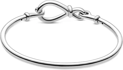 Vista 3 de PANDORA Pulsera de plata de ley 925 con nudo infinito, Metal