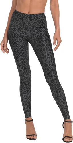 Vista 24 de HDE Leggings de entrenamiento de diseño moderno - Divertidos patrones estampados gráficos a la moda A. Rayas del arco iris