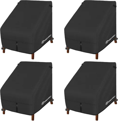 Vista 18 de Porch Shield Fundas para Sillas de Patio - Funda Impermeable para Silla de Salón Exterior de Asiento Profundo para Césped - 28 pulgadas de ancho x