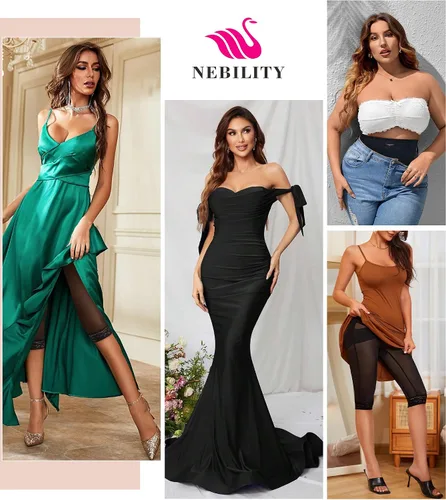 Vista 5 de Nebility Moldeador de cuerpo para mujer con control de abdomen, leggings sin costuras, levantadores de glúteos, calzas de cintura alta, entrenador