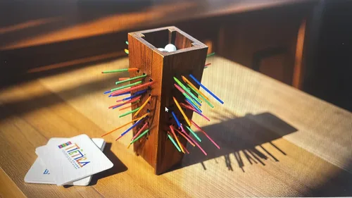 Vista 4 de YEHUA! Tarjetas TOTIKA Mindfulness y PLUNKTIKA Juego de plunk de mármol de suspenso para generar conversaciones sobre mindfulness