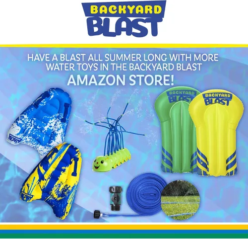 Vista 6 de BACKYARD BLAST Tobogán Gigante Deslizante para Adultos y Niños - Tobogán Deslizante de Agua Grande de Servicio Pesado para Niños, Patio Trasero