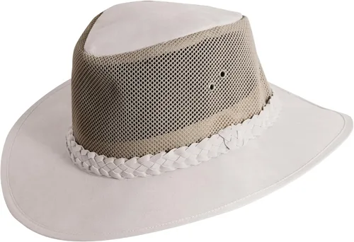 Vista 5 de Dorfman Pacific Co. sombrero absorbente con lados de malla para hombre