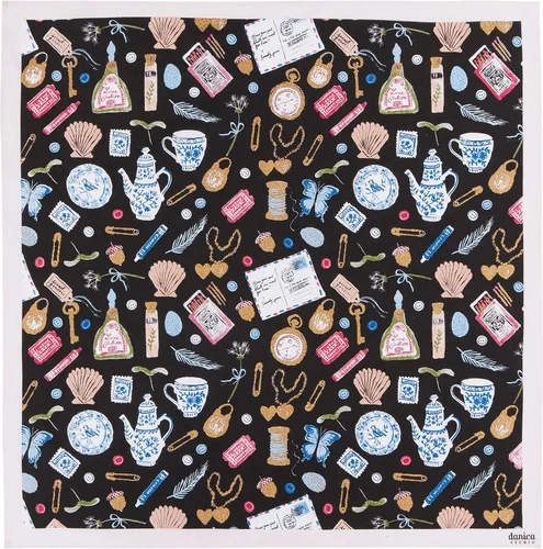 Vista 8 de Danica Studio Bandana de algodón reciclado de 21 x 21 pulgadas