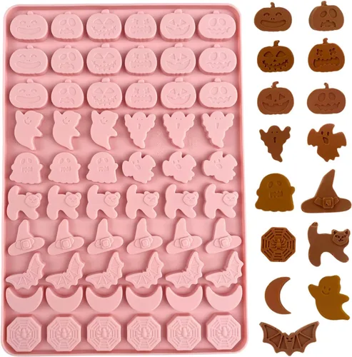 Vista 12 de 1 molde de silicona para chocolate con forma de hojas de arce, bellotas y calabazas en 3D para otoño, día de Acción de Gracias, tema de cosecha