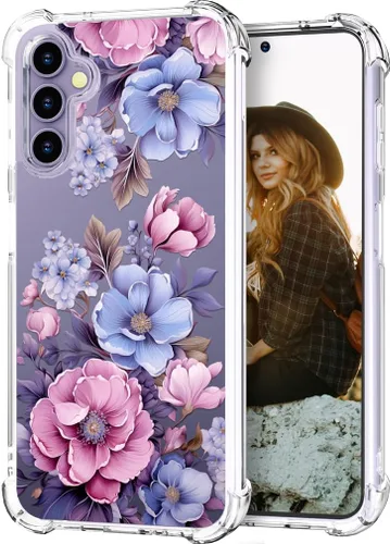 Vista 17 de Hungo Funda compatible con Samsung Galaxy S25 Plus / S24 Plus, diseño femenino estético de diseño femenino S24+ S25+ de astronauta de dibujos