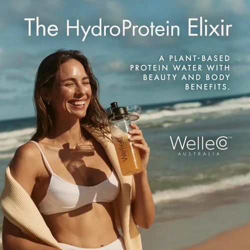 Vista 9 de WelleCo HydroProtein Elixir, polvo de electrolito de potasio con 0.55 onzas de proteína vegana para energía, cabello saludable, piel y uñas