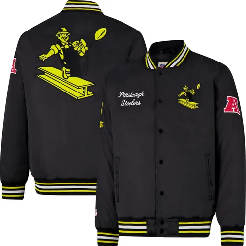Vista 41 de Ultra Game Chaqueta de satén oficial de la NFL Supreme Heritage para hombre