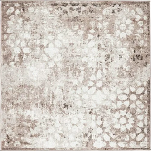 Vista 14 de Unique Loom Sofia Collection - Alfombra Larvotto (7 pies 1 pulgada, redonda, marrón/beige)