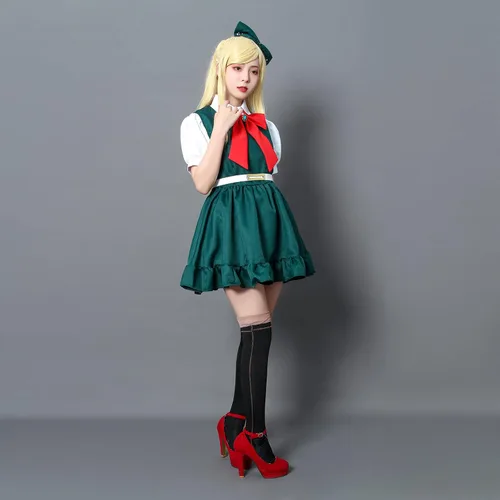 Vista 2 de Nuoqi Sonia Nevermind - Disfraz de cosplay de uniforme escolar de Sonia, disfraz de cosplay