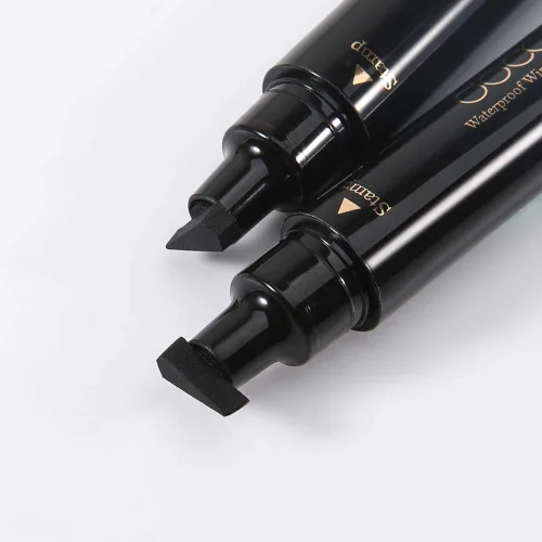 Vista 5 de docolor Sello delineador de ojos líquido de doble cara con alas, impermeable, a prueba de manchas, de larga duración, delineador de ojos original
