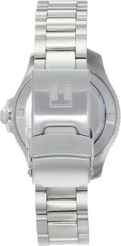 Vista 3 de Tissot Seastar 1000 - Reloj de cuarzo de 1.417in con correa de acero inoxidable, color gris, 18 (modelo T1202102105100)