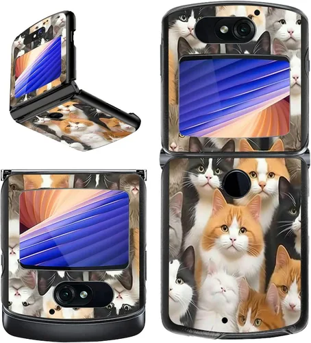 Vista 39 de Rossy Funda para Motorola RAZR 5G, para Moto RAZR 5G, funda delgada y ligera de policarbonato duro a prueba de golpes para Motorola Moto RAZR 5G