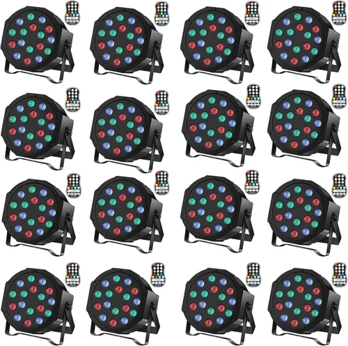 Vista 10 de U`King Luces LED Par de luces inalámbricas alimentadas por batería para eventos 18W RGB luz de iluminación de escenario recargable 20 horas por