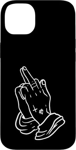 Vista 15 de Praying Hands Show Middle Finger Men's T-Shirt Women Case for iPhone 17