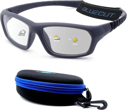 Vista 12 de BLUE CUT Sports Protection Goggles, Photochromic Lenses Safety Glasses for Basketball, Pickleball and Outdoor Sports