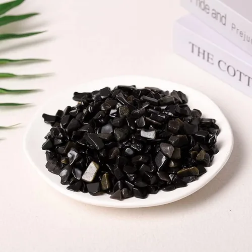 Vista 30 de Piedras naturales de 3.53 oz de cuarzo transparente, cristal rosa, amatista, citrino, fluorita, aventurina, ojo de tigre, gravilla de obsidiana