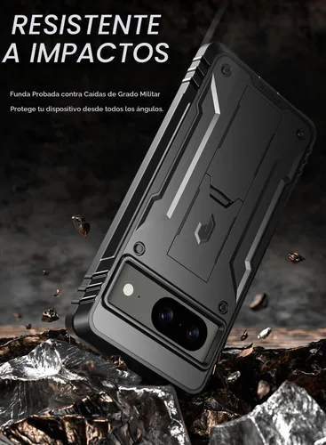 Vista 6 de Poetic Revolution - Funda para Google Pixel 8 5G de 6.2 pulgadas, [probada contra caídas de grado militar de 20 pies], cubierta resistente de cuerpo