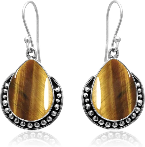 Vista 46 de Veracity Jewelry - Aretes de plata de ley con piedras preciosas para mujeres y niñas, regalo para su cumpleaños, aniversario, esposa, mamá, novia