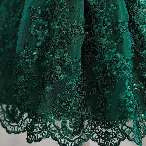 Vista 6 de NNJXD - Vestido de princesa de tul con flores, para usar en bodas, para niñas pequeñas y bebés