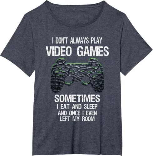 Vista 91 de Funny Gamer Video Games - Camiseta para niños y adolescentes, ajuste clásico, color negro, mezcla de algodón, Negro