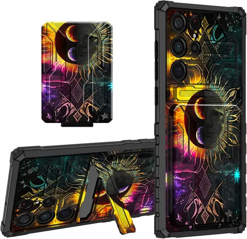 Vista 18 de Funda para teléfono Samsung Galaxy A03S Galaxy A03S Funda tipo cartera con tarjetero y soporte de doble capa de PC duro TPU suave cubierta