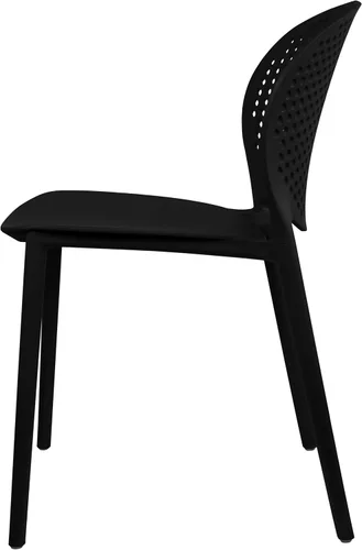 Vista 8 de 2xhome Juego de 2 sillas de comedor para patio Silla auxiliar moderna apilable para piscina al aire libre Plástico resistente a la intemperie