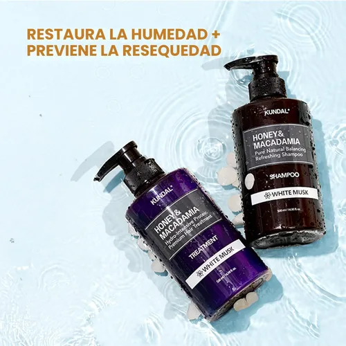 Vista 8 de KUNDAL Honey & Macadamia - Juego de regalo de champú y acondicionador coreano para el cuidado del cabello, edición limitada, vainilla ámbar, 10.14