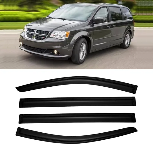 Vista 76 de Protectores de lluvia en canal para Jeep Grand Cherokee L 2021-2026, protectores de visera de ventana, deflector de ventilación, sombra viento humo