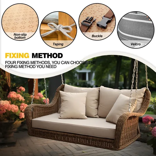 Vista 6 de Cojines de banco personalizados, cojines de asiento de ventana para interiores, cojines de banco para muebles de interior, cojín de esponja de alta