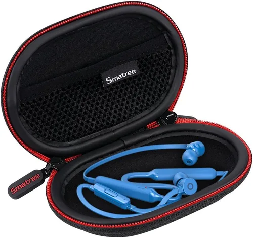 Vista 2 de Smatree Funda rígida para auriculares compatible con BeatsX, Beats Flex, Powerbeats2, Powerbeats3, auriculares deportivos Bluetooth, funda de Negro