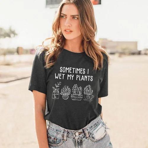 Vista 4 de Gardening Shirts for Women Plant Lover T Shirt Cute Gardener Tshirt Garden Graphic Tees Gardening Gifts Tops