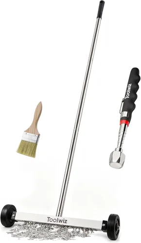 Vista 9 de Toolwiz Barredora magnética rodante de 15" barredora magnética rodante