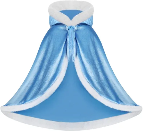 Vista 2 de visofayo Disfraz de capa para niñas con capas de princesa