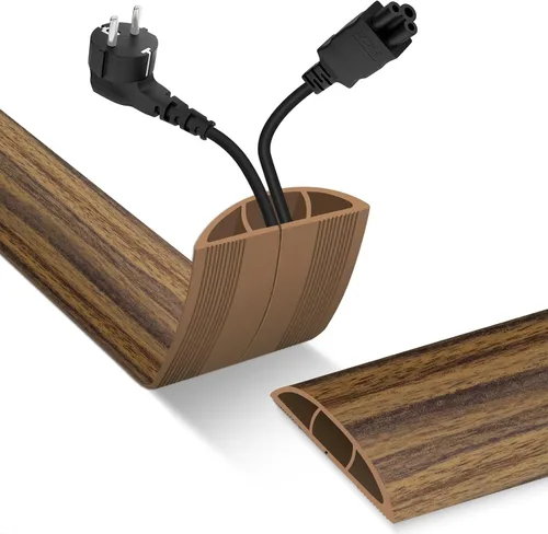 Vista 14 de Cubierta para cable de piso, protector de cable, 0.63 pulgadas de ancho x 0.31 pulgadas de alto, cubierta de alambre para cables de extensión