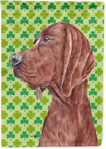 Vista 295 de Caroline's Treasures SS4442GF Affenpinscher Bandera de jardín con retrato de trébol del día de San Patricio para buzón, bandera decorativa