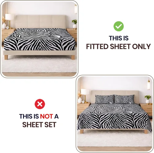 Vista 42 de SGI bedding 100% Egyptian Cotton 600 TC Twin Size Fitted Sheet Only Soft, Smooth Sateen Weave 15" inch Deep Pocket Fitted Bed Sheet - White