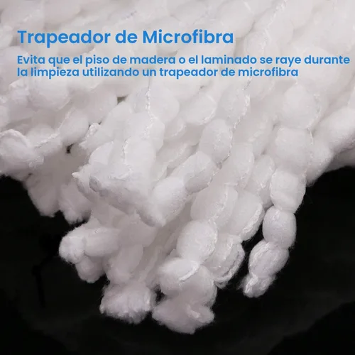 Vista 4 de Paquete de 3 cabezales de repuesto para trapeador giratorio Hurrica, Mopnad, Cassabel y otros sistemas de trapeador giratorio 360, repuestos