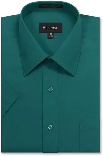 Vista 15 de Allsense Camisa de vestir de manga corta de ajuste regular para hombre