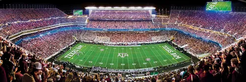Vista 8 de MasterPieces Rompecabezas de 1000 piezas – NCAA Texas A&M Aggies vista panorámica del estadio de fútbol americano, divertido para adultos y familia